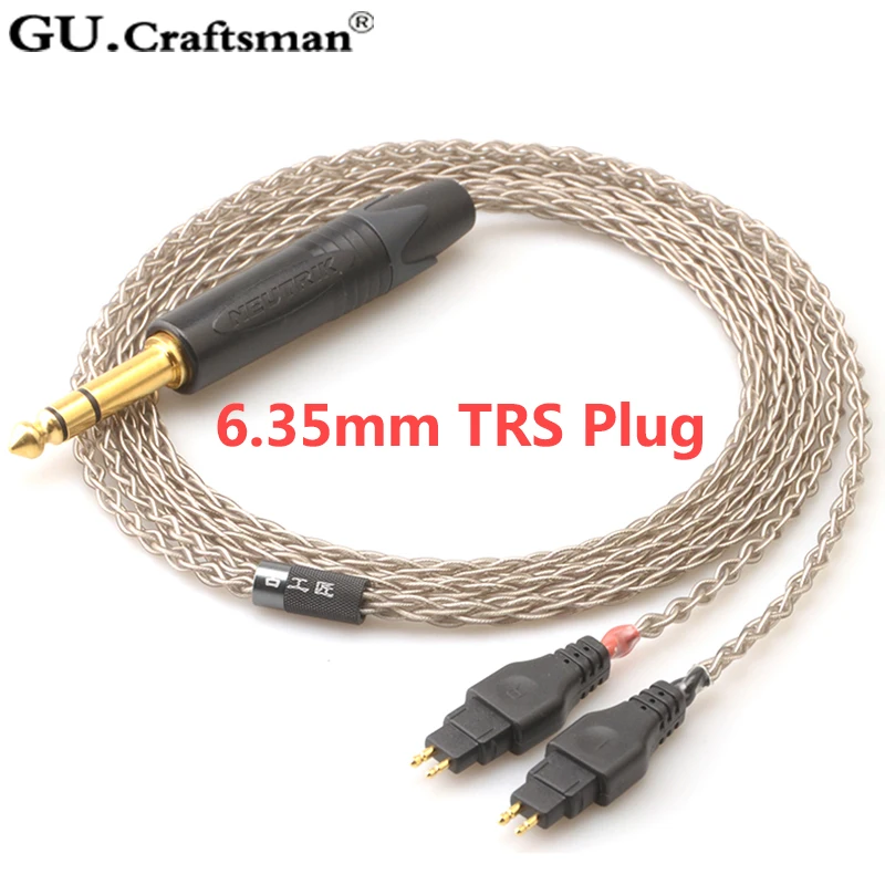 GUcraftsman 6n серебро для SENNHEISER HD600 HD650 HD660s 4,4/2,5 мм Баланс наушников обновления кабели