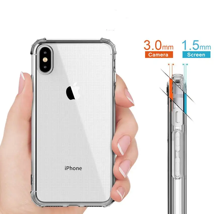 Защитный чехол HD из мягкого ТПУ для Iphone Xs Max Xr 7 8 Plus 6 6s | Чехлы