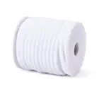 2 рулона 5 мм Полый Силиконовый Шнур обернутый вокруг белой пластиковой катушки для ювелирных изделий Nceklace браслет DIY отверстие: 3 мм около 10 мрулон