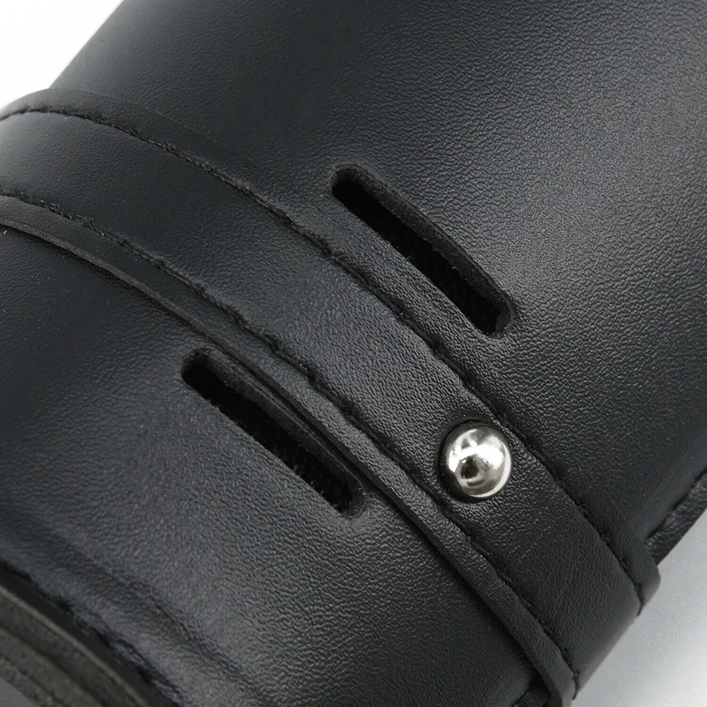 

Motorcycle Cruiser Tool Bag Fork Barrel Shape Handlebar Front Fork Bag Black Pannier Chrome Studded Saddle Bag Moto Universal