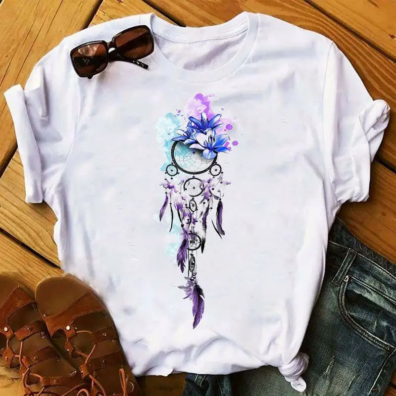 

Summer Butterfly T Shirt Women Vintage T-shirts Aesthetic Clothes Ladies Graphic Female Tee T-Shirt Kawaii Tees Top Femme
