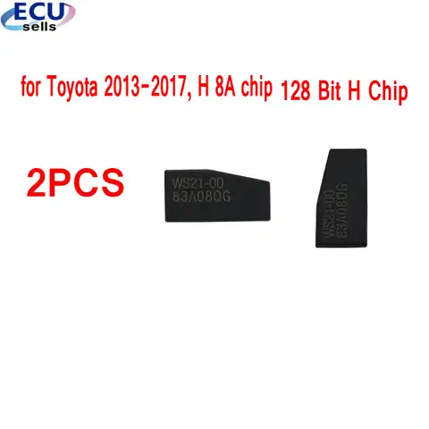 2 шт. х Чипы для автомобильных ключей, транспондер H (8A), чип 128 бит для Toyota Rav4 Camry 2013-2015