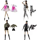 1 комплект, модный наряд, платье, рубашка, юбка, повседневная одежда, аксессуары, Одежда для куклы Барби