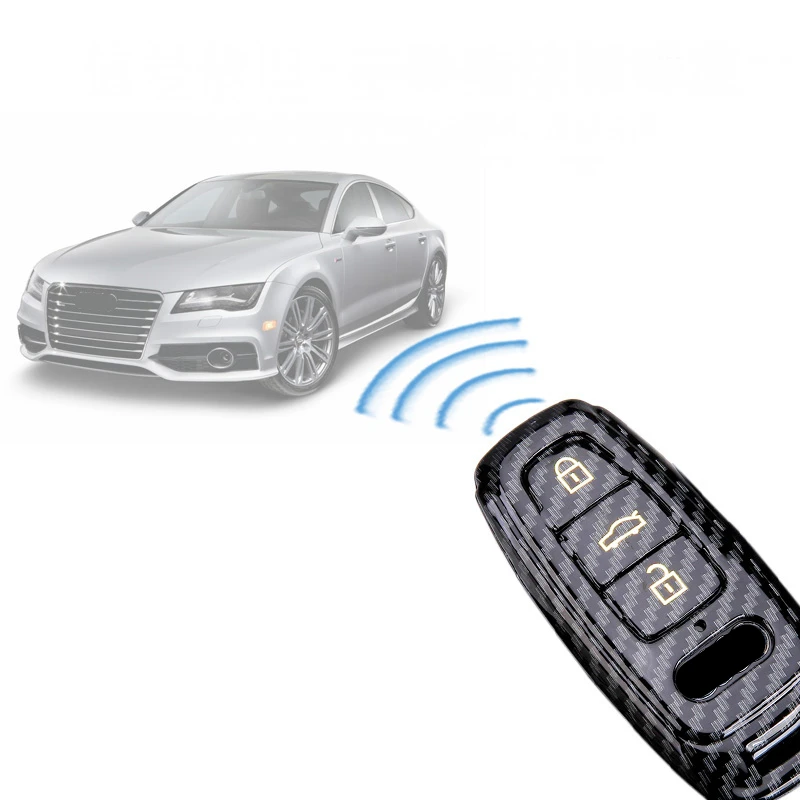 ABS оболочка чехол для ключа автомобиля Audi A4 Новый A4L A5 A6L QT S5 S7 Q7 TTS A7 A8 Q8 2018 2019 умный