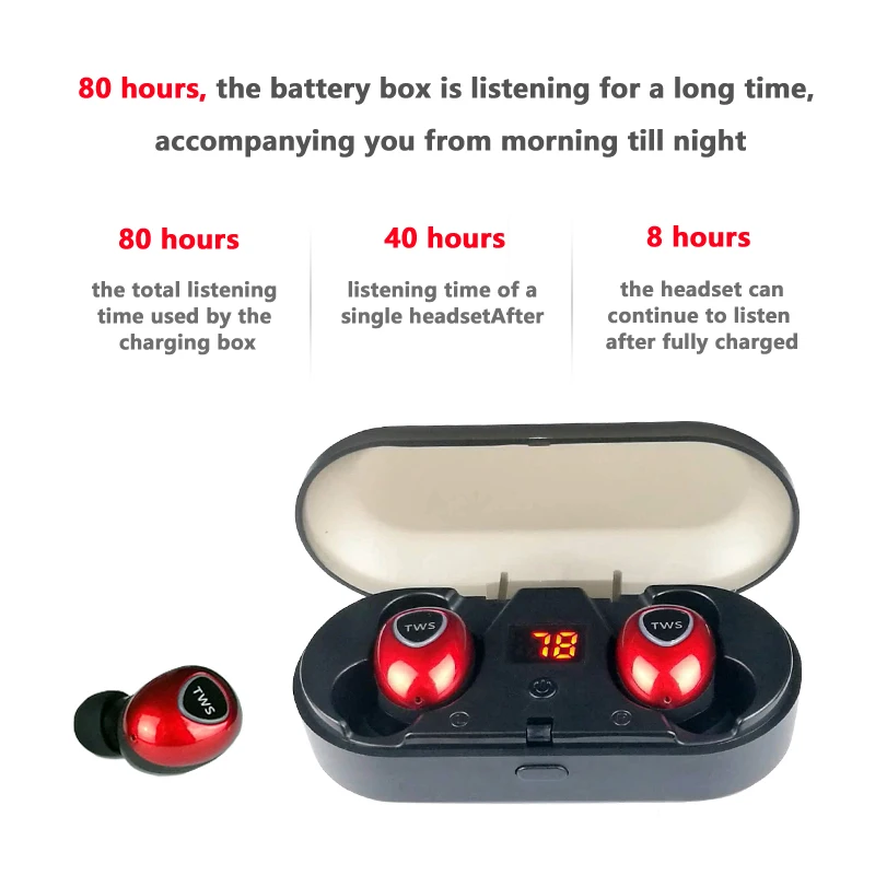 Leic Bluetooth V5.0 беспроводные наушники TWS Handsfree наушники спортивные наушники игровая гарнитура для встречи Noice набор для уменьшения головы