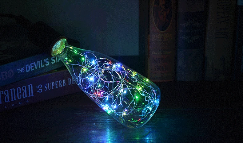 RGB/теплый белый медный светодиодный светильник, праздничный свет для Нового года, Рождественское украшение для дома, сказочные лампы, лампа для внутреннего ночного освещения