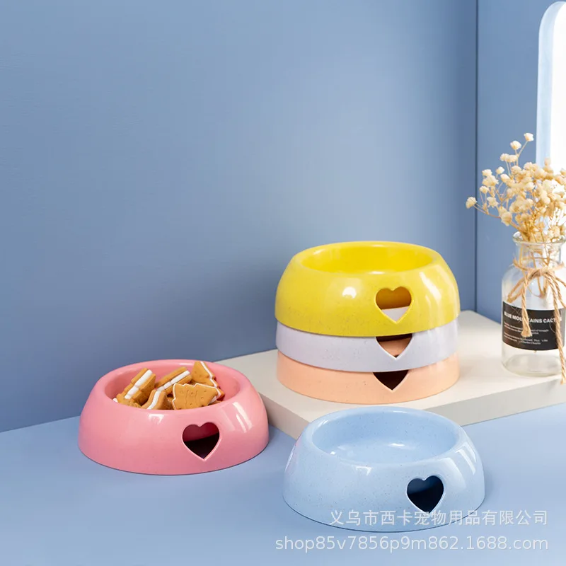

Pet Bowl Snack Feeding Pet Supplies Cat Bowl Bowl Plastic Love Single Bowl Manufacturers Wholesale Pet Bowl