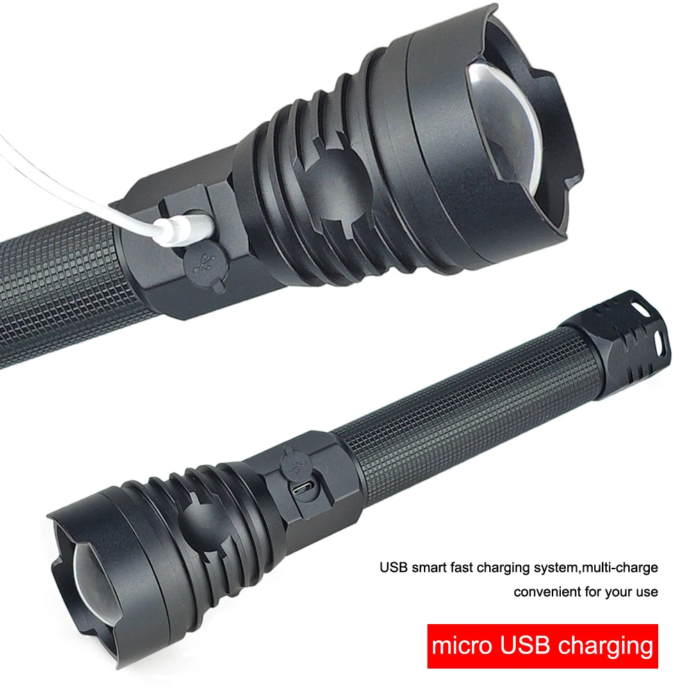 저렴한 Super Powerful LED Flashlight USB Rechargeable Torch XHP90 Led Flash Light 18650 Or 26650 Hand Lamp XHP90.2