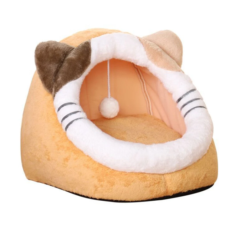 

Foldable Soft Cave Cat Pet Bed For Small Medium Pet Dog Pet Cat Bed Indoor Kitty House Cute Animal Warm Small For Cats Dogs Nest