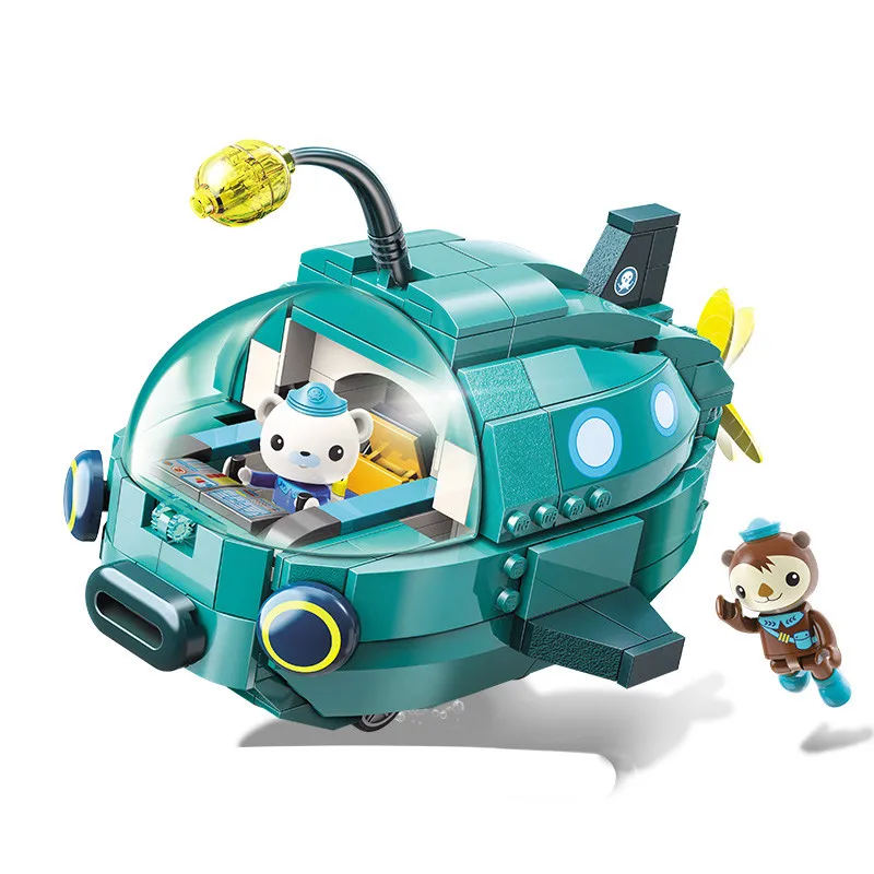 Enlighten Octonauts Building Blocks Octo-Pod Octopod Playset Barnacles kwazii peso Inkling 698pcs Educational Bricks Children | Игрушки и