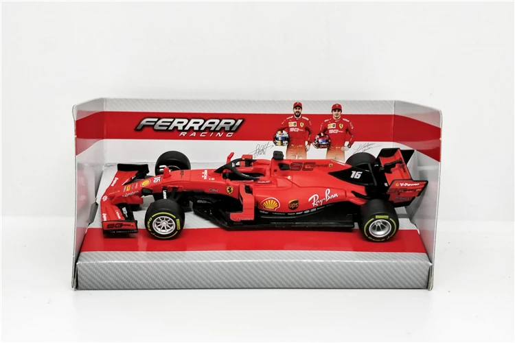 1:43 Bburago F1 2019 Ferrar SF90 Формула 1 гоночная модель автомобиля из литого под