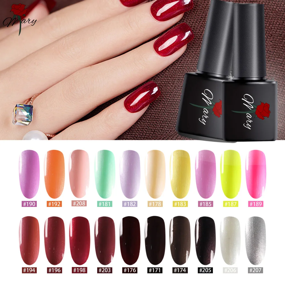 

Rosemary Gel Nail Polish UV Nail Gel Manicure UV Led Color Gel Polish Soak Off Nail Gel Varnish No Wipe