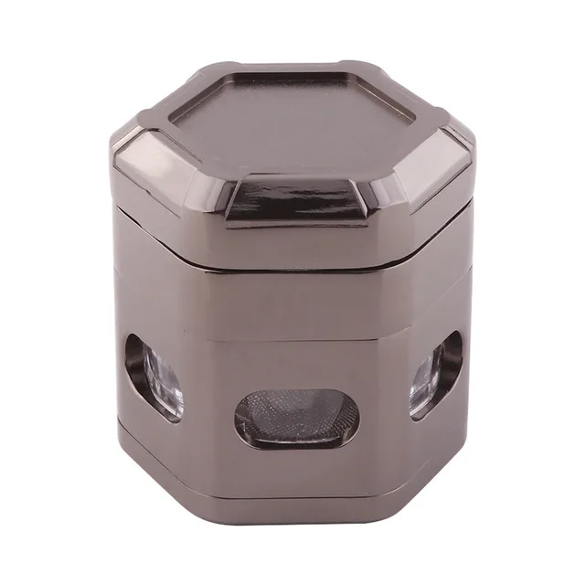 

Manual Hand smoking Accessories 60MM Herb Herbal Tobacco Herb Grinder Metal Smoking Crusher 5 Layers Tobacco Grass Grinder