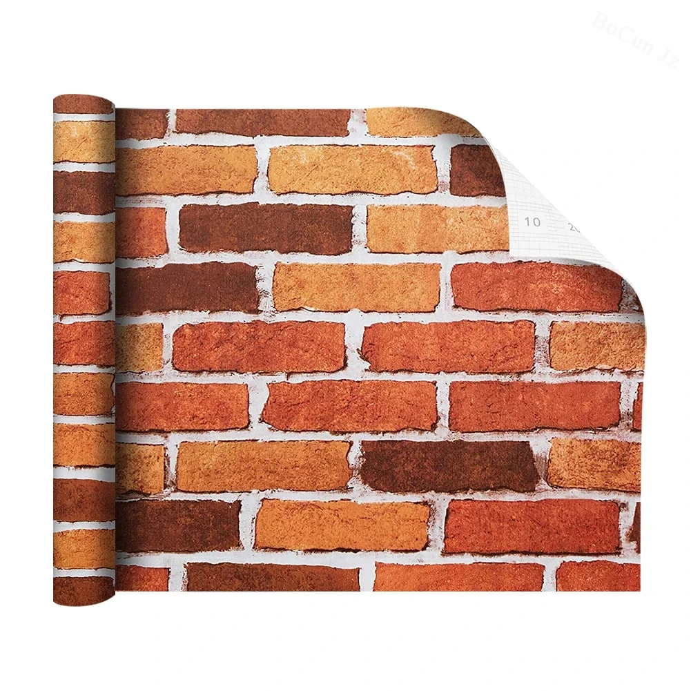 

Самоклеящиеся настенные наклейки с красными кирпичами, легко наклеиваются, легко снимаются, для спальни, гостиной, домашнего декора