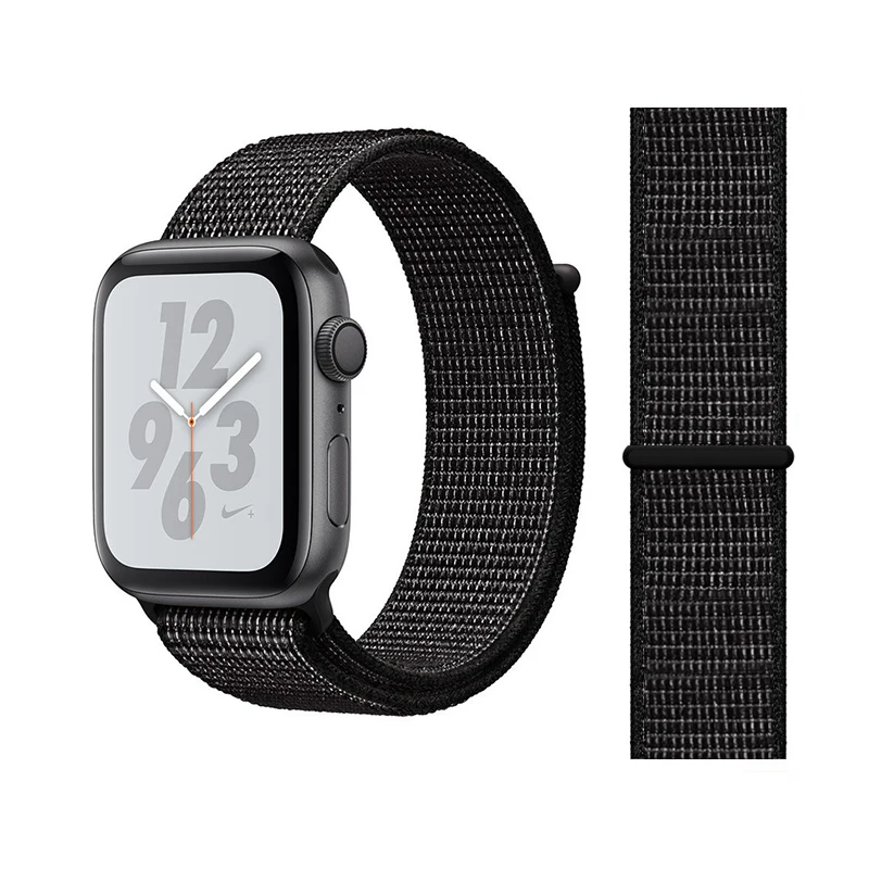 Nike Summiit black Спортивная петля для Apple watch Band 4 5 correa iwatch 3 2 1 42 мм 38 мм 44 мм 40 мм Apple watch ремешок браслет pulseira аксессуары - Цвет ремешка: Nike Summiit black