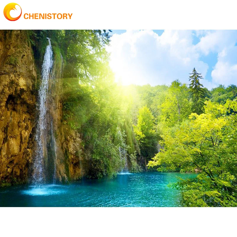 

CHENISTORY Full Square/Round Drill 5D DIY Diamond Painting Adults Kit Landscape Diamond Embroidery Cross Stitch Home Decor Gift