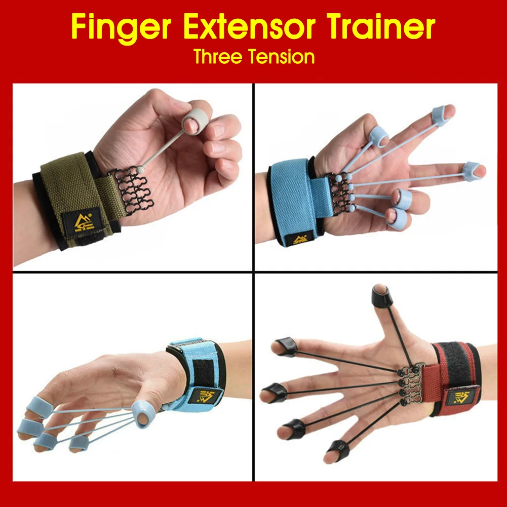 

20/40/60lbs Finger Flexion Trainer Rehabilitation Abduction Rally Stretching Yoga Fitness Exercise Equipment Finger Hand Grips