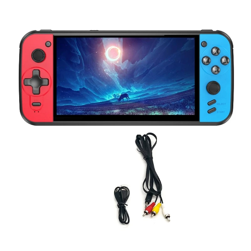 

Portable 6.5 inch X16 Retro Handheld Game Console Dual Joystick Controller Support TV Video