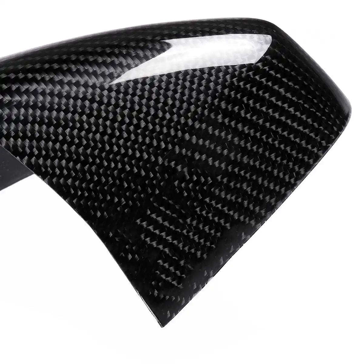 

Real Carbon Fiber 2x Car Side Door Wing Rearview Mirror Cover Add On Caps Shell For Audi A3 S3 RS3 2014-2018