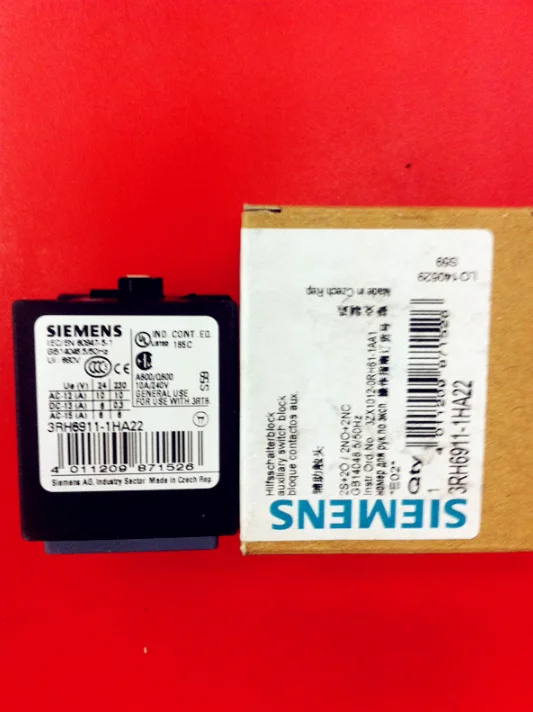 1 шт. Siemens 3RH6911-1HA22 вспомогательный контакт 2NO + 2NC-новый | Безопасность и защита