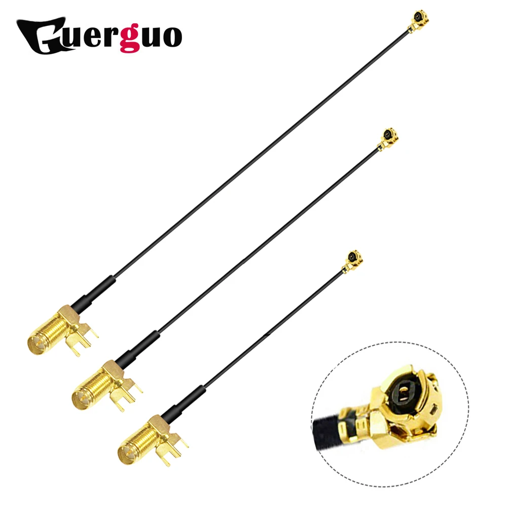 

1.13/0.81mm Cable SMA Female Panel Mount to u.FL IPX IPEX1/4 UHF4 Female Jack WIFI Antenna RF Coaxial Pigtail Extension Cable