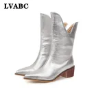 2019 г. Осенне-зимние повседневные ковбойские ботильоны в западном стиле женские ковбойские ботинки из змеиной кожи полусапожки на высоком каблуке