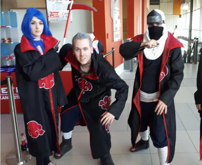 Костюм для косплея Какаси плащ с длинным рукавом Акацуки карнавальный Забавный