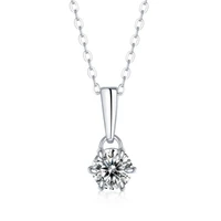 cosya s925 real gra moissanite 1ct vvs1 lab grown diamond pendant necklaces for women wedding jewelry valentines day gifts