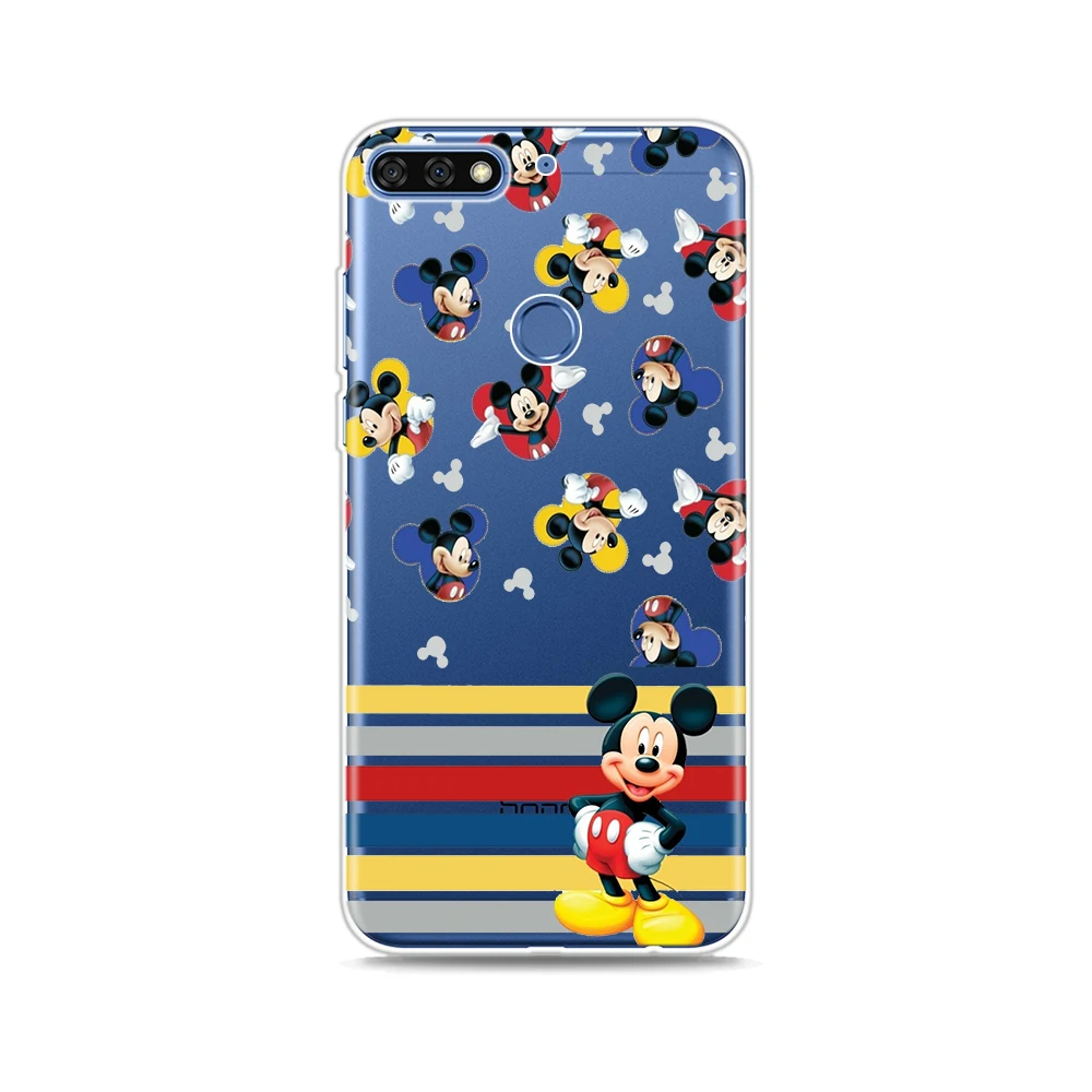 Силиконовый чехол Минни и Микки для Honor 10X 9X 8X MAX 20 10 9 8 8A 8C 8S Prime 7A Pro Lite телефона -