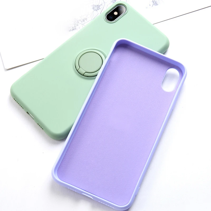 Роскошный мягкий чехол из жидкого силикона для iPhone 11 Pro Max XS X 7 8 SE2020 6S XR тонкий