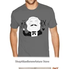 Мужская футболка с коротким рукавом, с принтом Карла Маркса