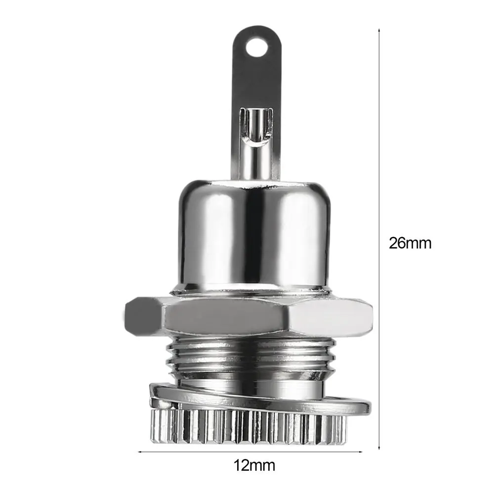 Promotion Useful Power Jack Socket Female Panel Mount Connector For 2.1/5.5mm Plug Silver | Электроника