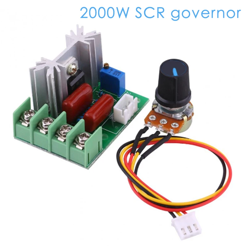 AC 220V Spannung Regler LED Dimmen Dimmer 2000W Motor Speed Controller Gouverneur Modul W/potentiometer | Обустройство дома