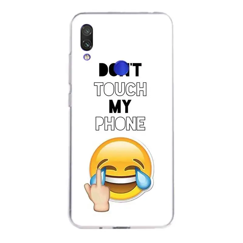 С надписью Don't Touch My сотовый силиконовый чехол для спортивной камеры Xiao mi Red Note 7 6