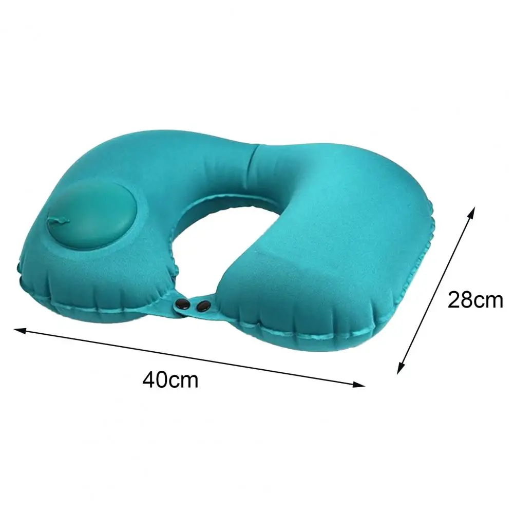 

U-shaped Inflatable Foldable Neck Pillow for Office Nap Home Car Travel Airplane