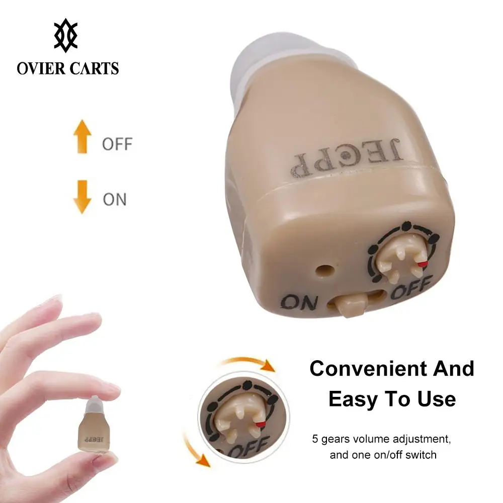 Невидимый усилитель звука мини слуховой аппарат перезаряжаемый регулируемый