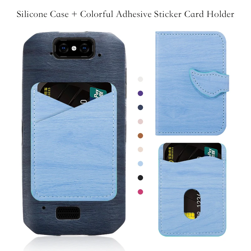Wood grain PU Leather Phone Case For Blackview BV9500 Pro Soft Silicone Gel Back Shell | Мобильные телефоны и аксессуары