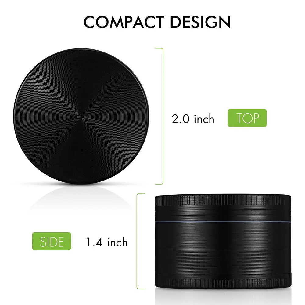 Измельчитель табака сигареты креативная 4 слойная алюминиевая измельчитель для