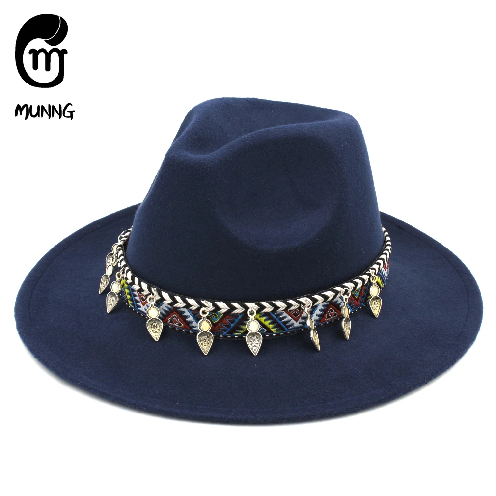 

Munng Cute Kids Cap Outdoor Beach Sunhat Stiff Brim Wool Blend Fedora Panama Jazz Hat With Cotton Belt