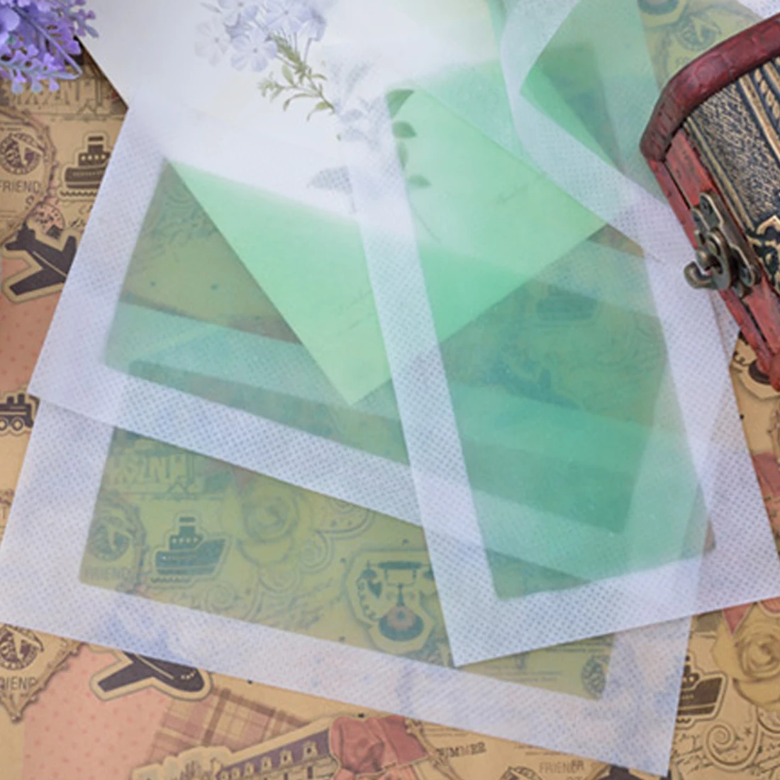 

Newest 10pcs 5 sheets Green Hair Removal Double Sided Cold Wax Strip Papers for Leg Body Face Waxing Nonwoven Depilatory Remover
