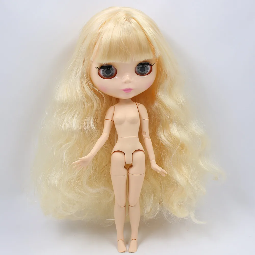 nude doll ICY Blyth Кукла № 2 глянцевое лицо натуральная кожа суставное тело 1/6 BJD Специальная цена 1/4 BJD, Pullip, Jerryberry, Licca игрушка подарок - Цвет: nude doll