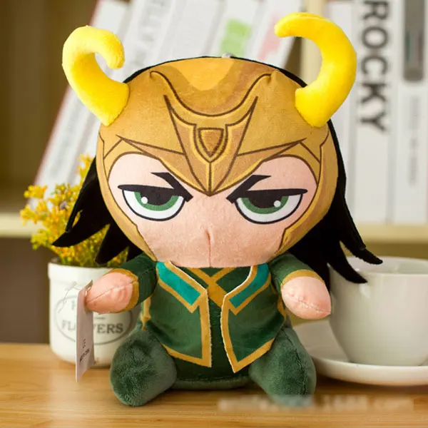 25 см Marvel Мстители 4 супергерой все сотрудники плюшевые игрушки куклы Капитан Америка, Железный человек Человек-паук Локи плюшевые мягкие игрушки