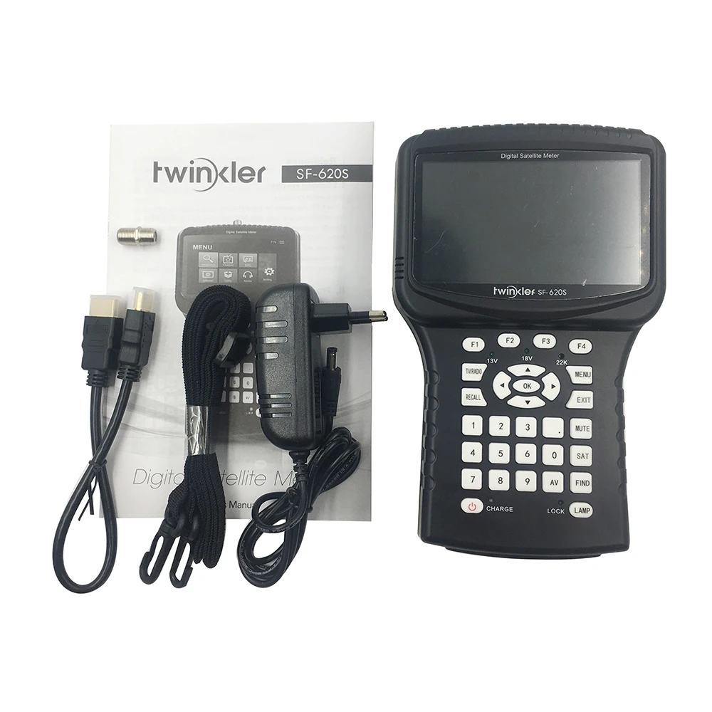 Спутниковый искатель HD Twinkler SF-620S 4,3 дюймов ЖК-экран Поддержка анализатор спектра монитор камеры cctv в CVBS DVB-S2 метр