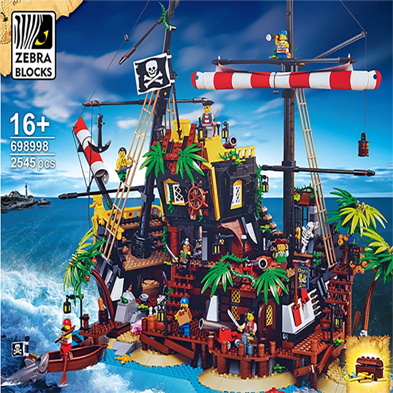 21322 Lepining Pirates of Barracuda Bay модель корабля набор строительных блоков блоки Lepinblocks