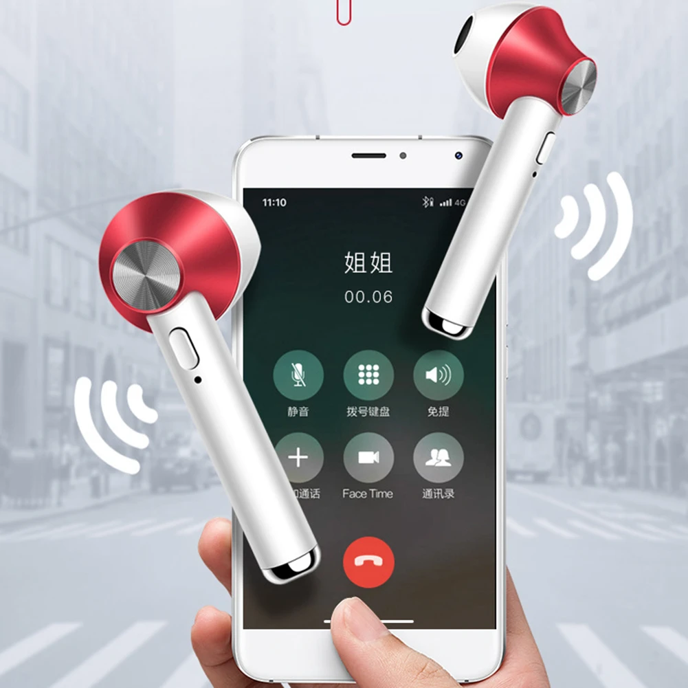 Беспроводные наушники для бега спортивные Bluetooth стерео бас гарнитура с