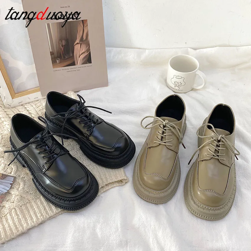 

Лоферы женские из искусственной кожи, на шнуровке