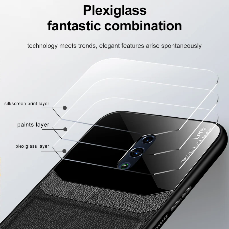Чехол Oppo Reno 2 Reno2 CPH1907 силиконовый чехол-бампер из плексигласа для Z 2Z чехол Reno2Z CPH1917
