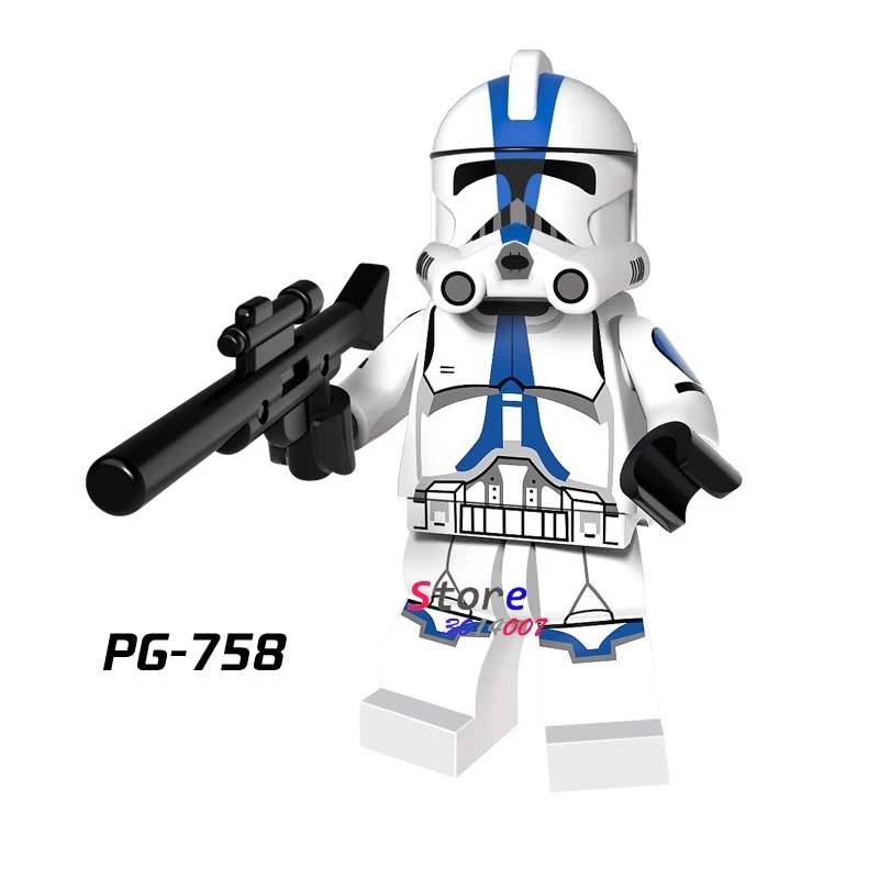 PG758 50 шт. модель Mandalorian Fet Jango Darksaber s строительные блоки игрушки для детей фигурки - Цвет: PG758