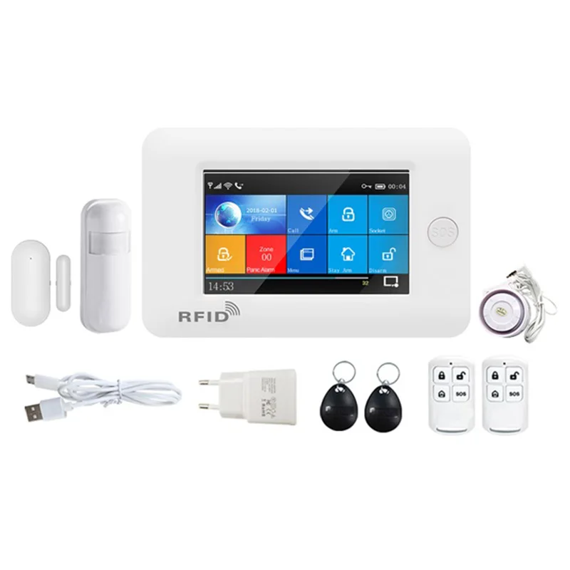 PG106 WIFI + GSM GPRS беспроводная домашняя охранная сигнализация приложение