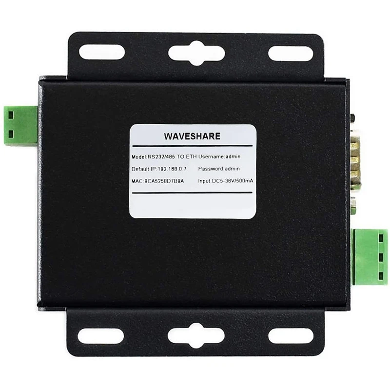

Waveshare Industrial RS232/RS485 to Ethernet Converter Dual Serial Ports High-Speed Upgradable Cortex-M4 Processor 5-36V,US Plug